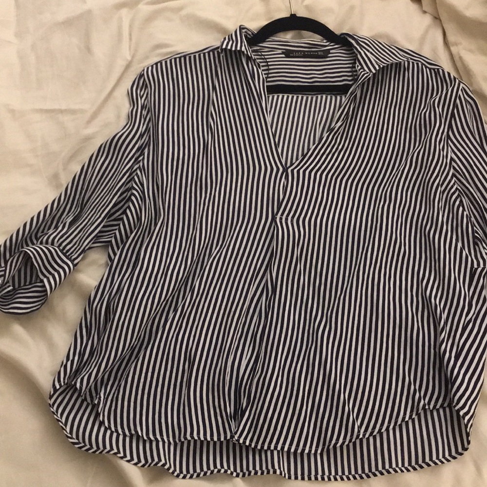 ZARA Women Striped Tee
